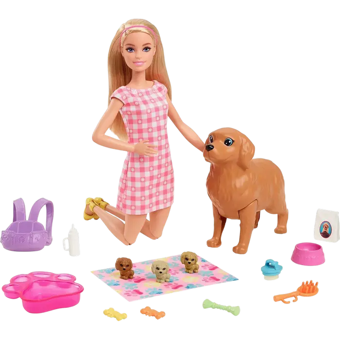 Set de joacă Barbie "Cățeluși nou-născuți" - photo