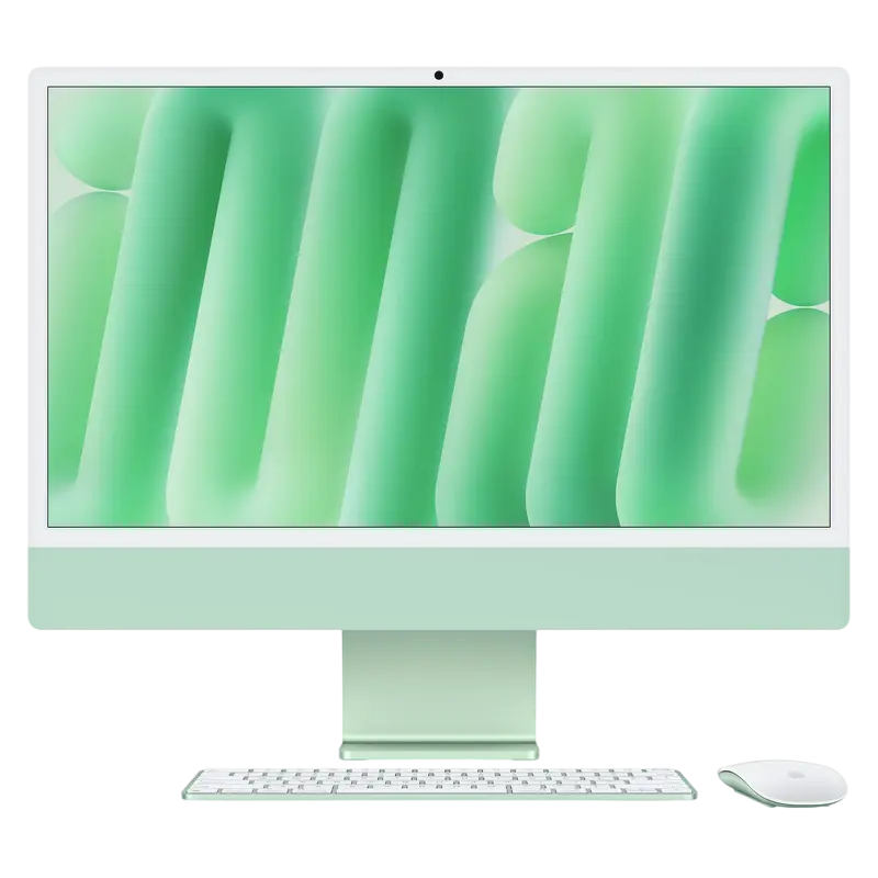 Computer All-in-One Apple iMac A3247, 24", M4 with 8-core CPU and 8-core GPU, 16GB/256GB, macOS Sequoia, Verde - photo