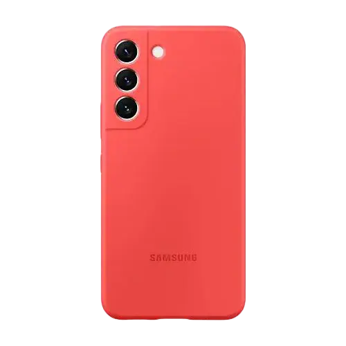 Husă Samsung Silicone Cover for Galaxy S22, Roșu - photo