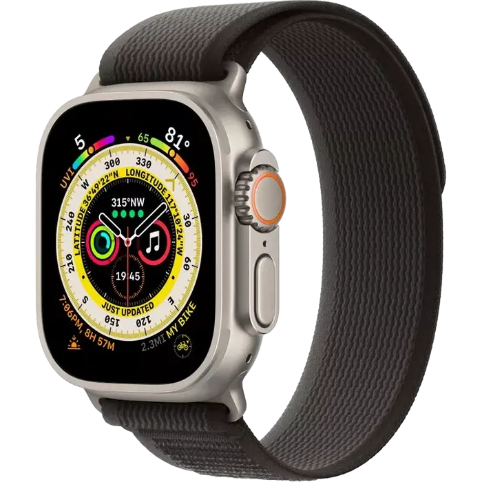 Ceas inteligent Apple Watch Ultra, 49mm, Negru/Gri - photo