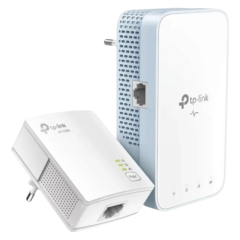 Адаптер Powerline TP-LINK TL-WPA7517 KIT, AV1000, 1000 Мбит/с, Белый - photo