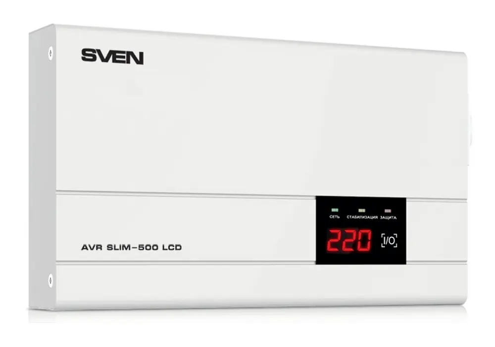 Stabilizator de Tensiune SVEN SLIM AVR-500 LCD, 500VA - photo