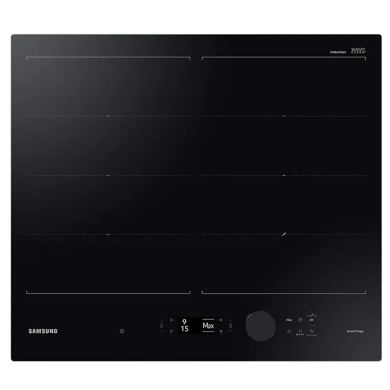 Индукционная варочная панель Samsung NZ64B7799FK/WT, Чёрный - photo