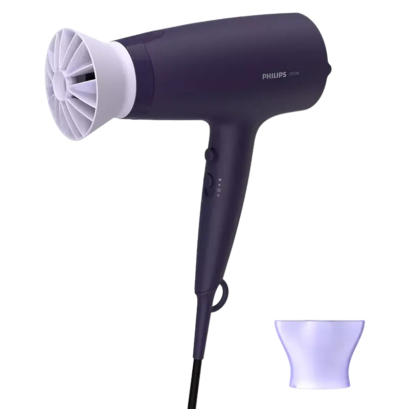 Uscător de păr Philips BHD340/10, 2100 W, Violet - photo