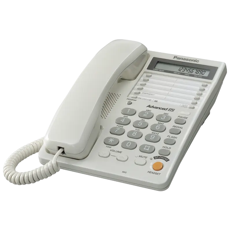 Telefon cu fir Panasonic KX-TS2365UAW, Alb - photo