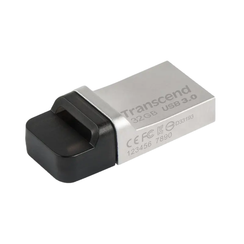 USB Flash накопитель Transcend JetFlash 880, 32Гб, Серебристый - photo