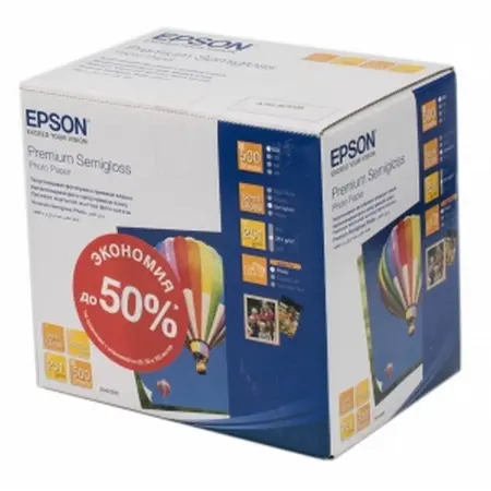Фото бумага Epson Premium Semigloss Photo Paper, А6 - photo