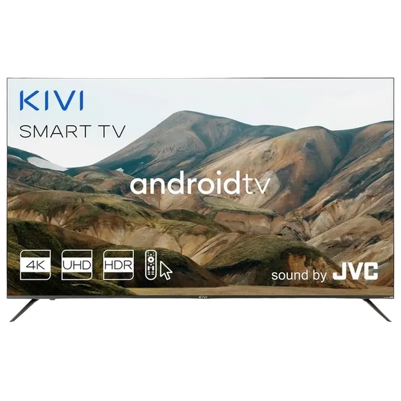 65" LED SMART TV KIVI 65U740LB, 3840x2160 4K UHD, Android TV, Negru - photo