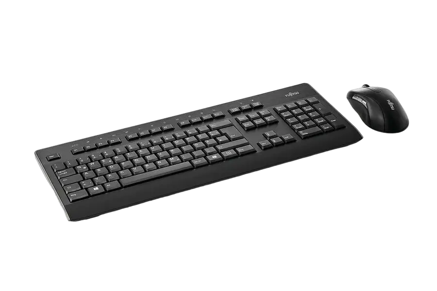 Set Tastatură + Mouse Fujitsu LX900, Fără fir, Negru - photo