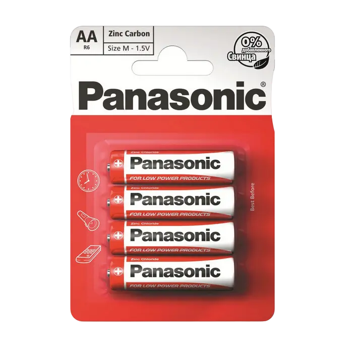 Батарейки Panasonic R6REL, AA, 4шт. - photo