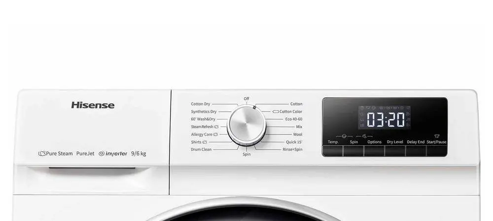 Mașină de spălat cu uscător Hisense WDQY9014EVJM, 9kg, Alb