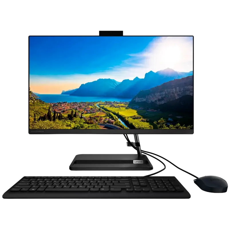 Computer All-in-One Lenovo IdeaCentre AIO 3 24ALC6, 23,8", AMD Ryzen 7 7730U, 16GB/512GB, Fără SO, Negru - photo