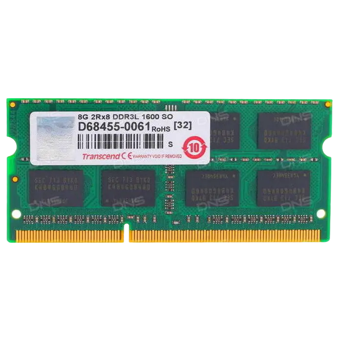 Оперативная память Transcend TS1GSK64W6H, DDR3 SDRAM, 1600 МГц, 8Гб - photo