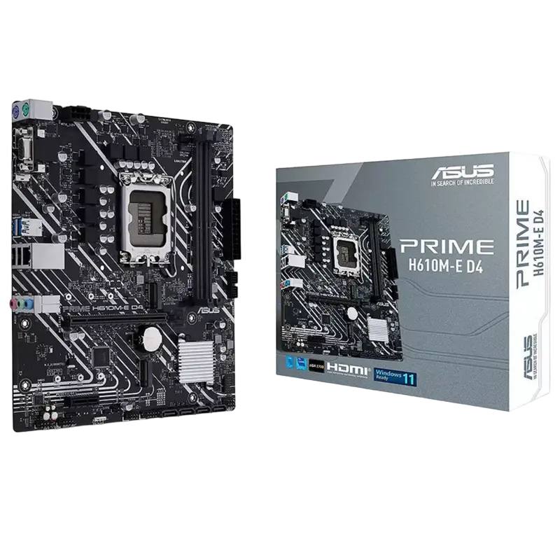 Placă de bază ASUS PRIME H610M-R D4-SI, LGA1700, Intel H610, Micro-ATX - photo