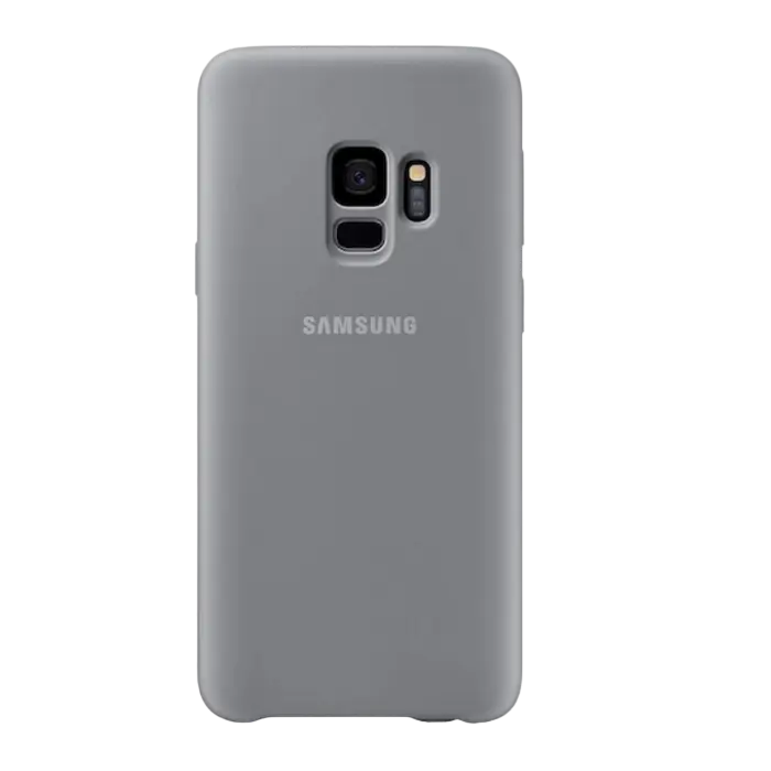 Чехол Samsung Silicone Cover for Galaxy S9, Grey - photo