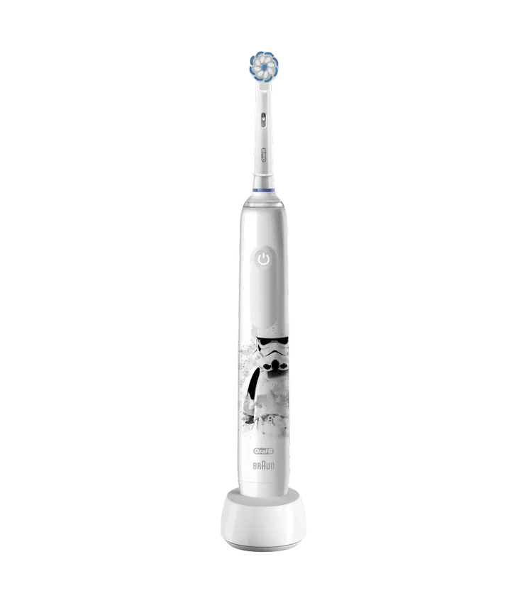Электрическая зубная щетка Braun Junior 6+ StarWars PRO 3, Белый - photo