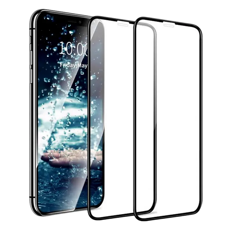 Защитное стекло Cellularline Tempered Glass for iPhone 11 Pro Max/ XS Max, Чёрный - photo