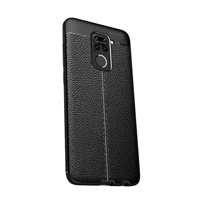 Husă Xcover RedMi 9 - Leather, Negru - photo