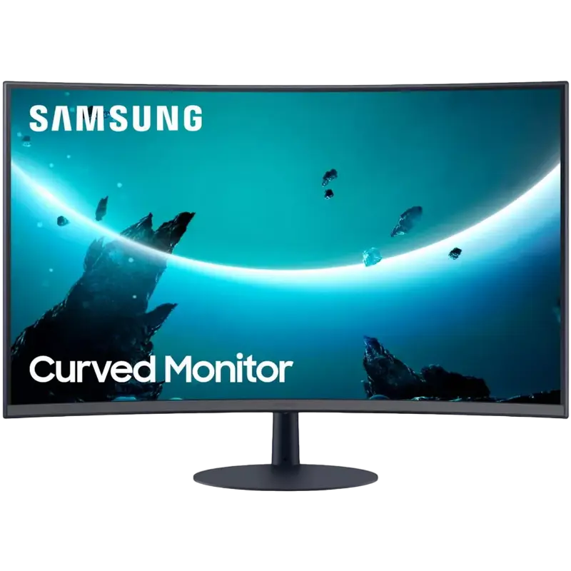 27" Monitor Samsung C27T550FDI, VA 1920x1080 FHD, Negru - photo