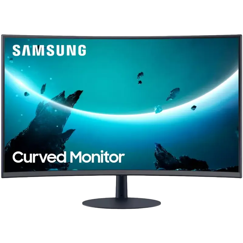 27" Монитор Samsung C27T550FDI, VA 1920x1080 FHD, Чёрный - photo