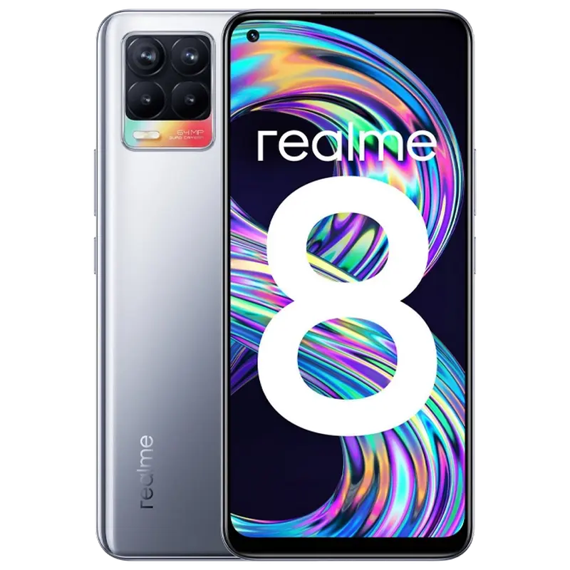 Смартфон Realme 8 , 128Гб/6Гб, Серебристый - photo