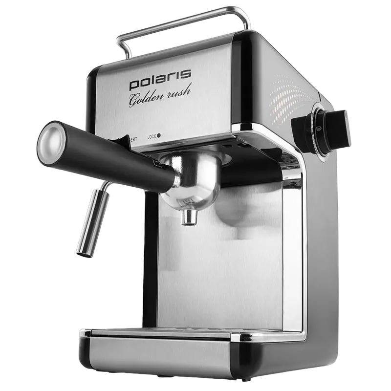 Кофеварка рожковая Polaris PCM4006A, 800Вт, Серебристый - photo