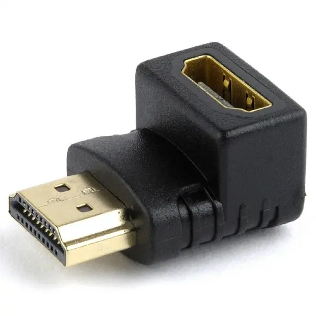 Adaptor Video Cablexpert A-HDMI90-FML, HDMI (M) - HDMI (F), Negru