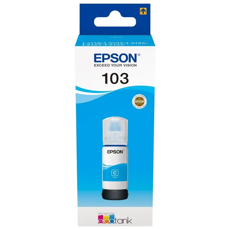 Recipient de cerneală Epson 103 EcoTank, 65ml, Cyan