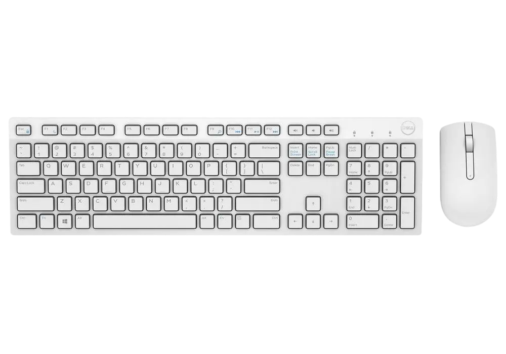 Клавиатура и мышь DELL KM636, Беспроводное, Белый - photo