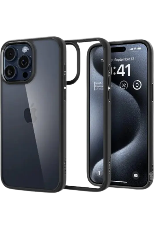 Husă Spigen iPhone 15 Pro Max Ultra Hybrid, Negru mat - photo