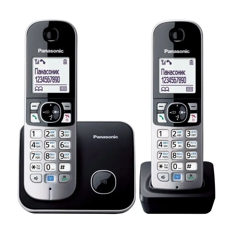 Telefon DECT Panasonic KX-TG6812, Negru - photo