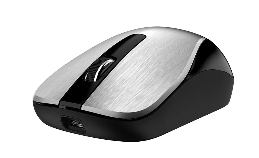 Mouse Wireless Genius ECO-8015, Argintiu - photo