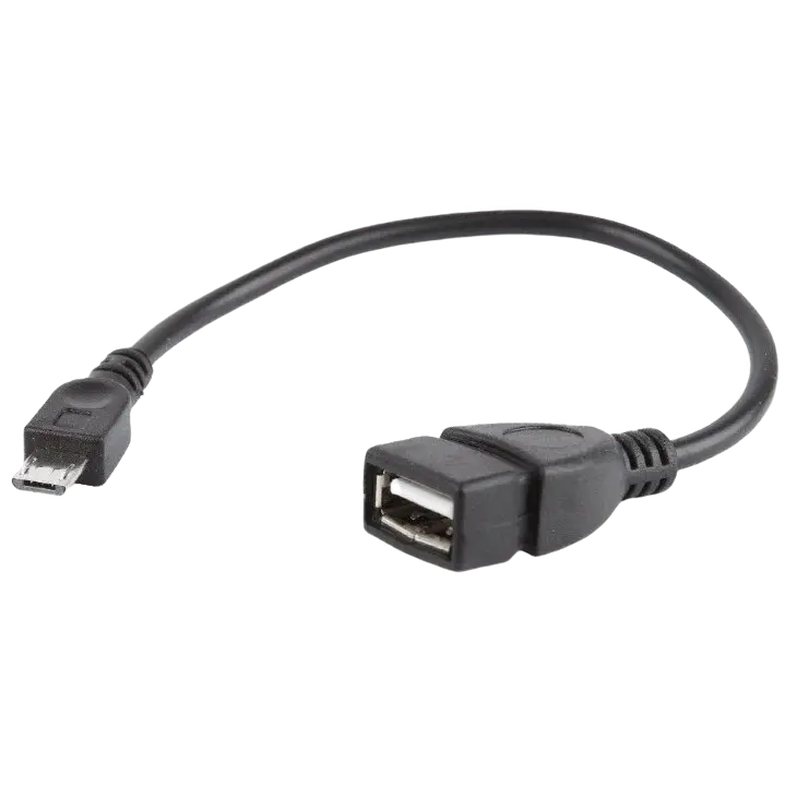 Adaptor USB Cablexpert A-OTG-AFBM-03, USB Type-A/USB Type-B, 0,15m, Negru - photo