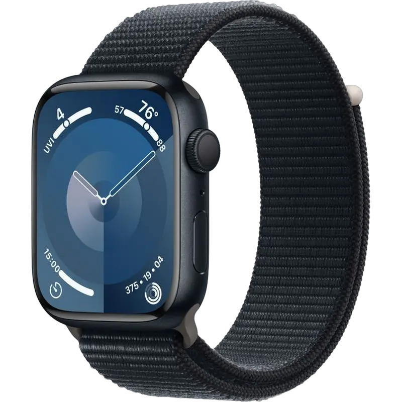 Ceas inteligent Apple Watch Series 9 GPS, 45mm, Midnight - photo