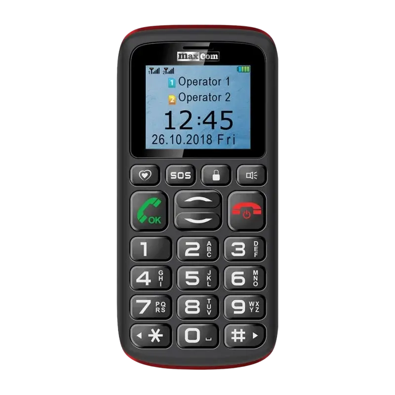 Мобильный телефон MaxCom MM428, Чёрный - photo