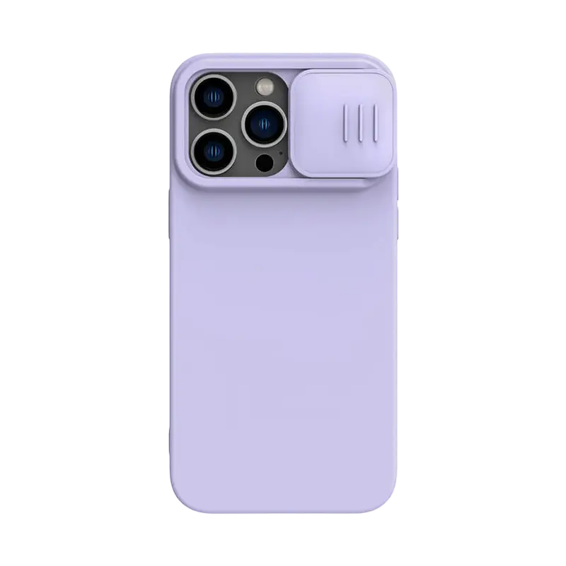 Чехол Nillkin iPhone 14 Pro Max, CamShield Silky Silicone, Фиолетовый - photo