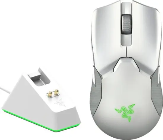 Gaming Mouse RAZER Viper Ultimate with Charging Dock, Alb - photo