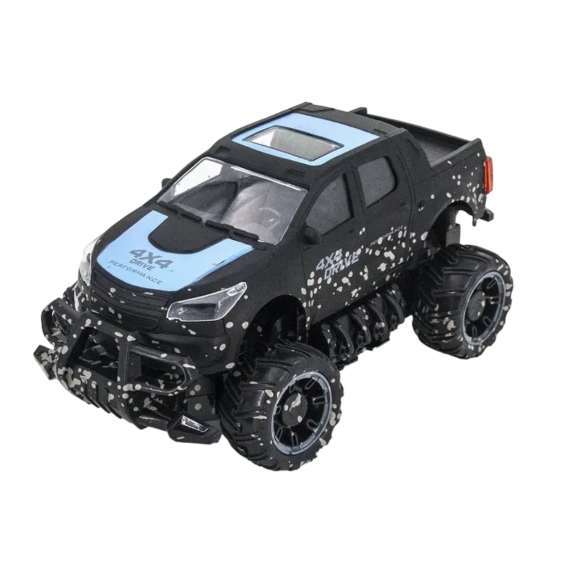 Jucărie cu telecomandă Crazon 4CH Off-Road Car, 1:18, Negru/Albastru (17MUD21B) - photo