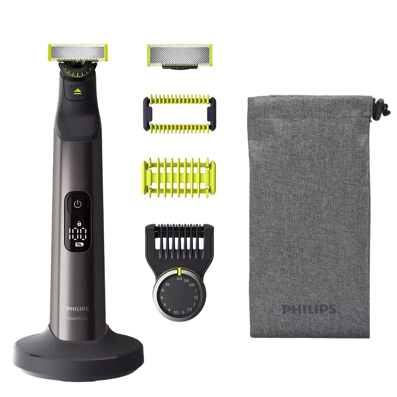 Trimmer pentru bărbați Philips OneBlade Pro 360 QP6551/17, Crom - photo