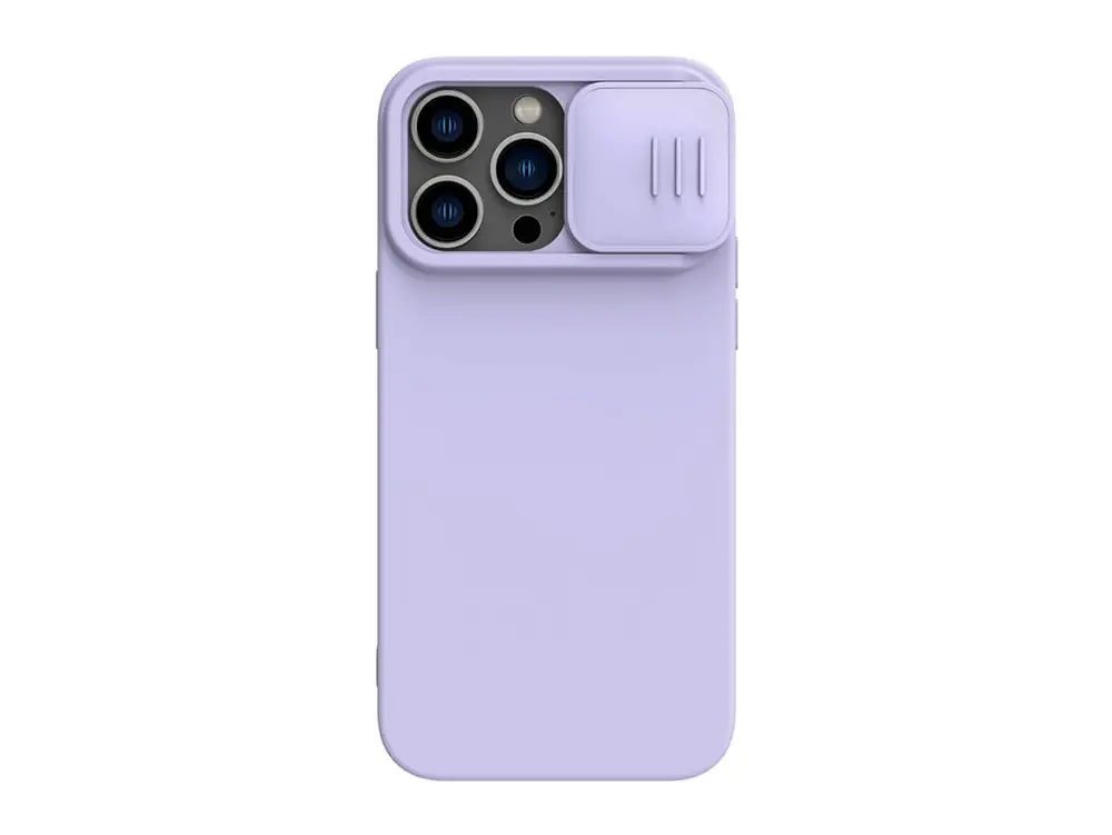 Husă Nillkin iPhone 14 Pro, CamShield Silky Silicone, Violet - photo