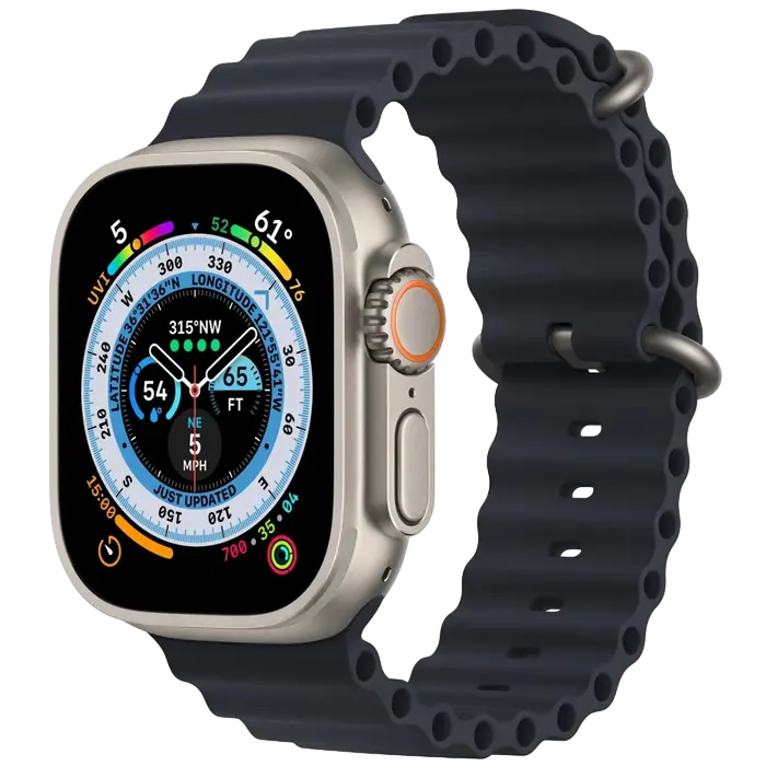 Ceas inteligent Apple Watch Ultra, 49mm, Argintiu | Albastru - photo