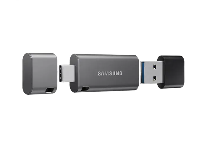 USB Flash накопитель Samsung DUO Plus, 32Гб, Чёрный/Серый - photo
