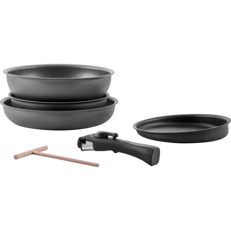 Набор посуды Polaris EasyKeep-6D, Чёрный - photo