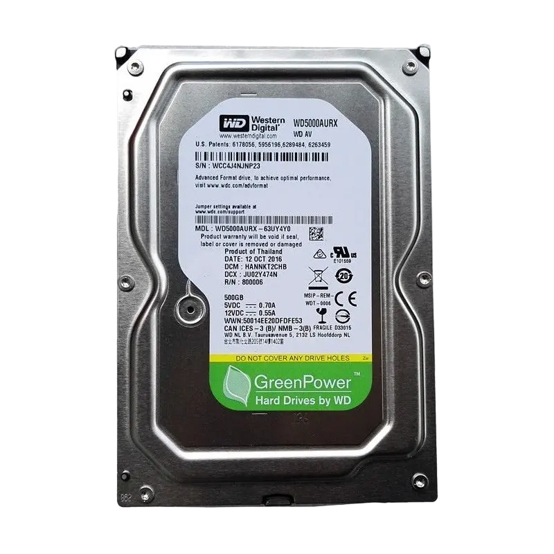 Жесткий диск Western Digital WD AV-GP, 3.5", 500 ГБ <WD5000AURX> - photo
