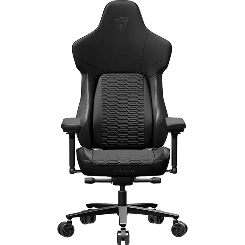 Игровое кресло ThunderX3 CORE RACER, Искусственная кожа, Чёрный - photo