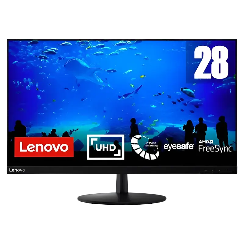 28,5" Monitor Lenovo L28u-30, IPS 3840x2160 4K UHD, Negru - photo