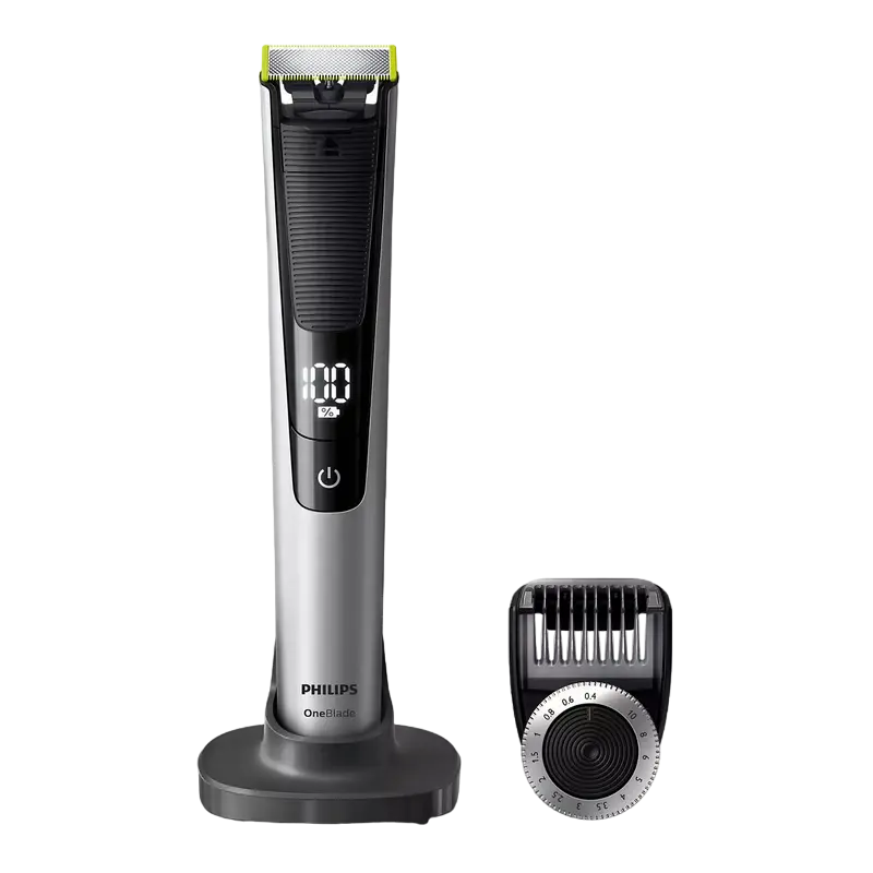 Trimmer pentru bărbați Philips OneBlade Pro QP6520/20, Negru | Argintiu - photo