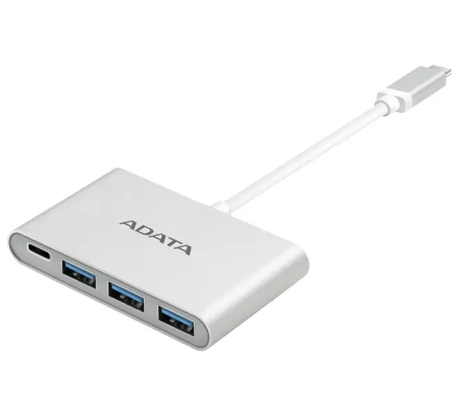 USB-концентратор ADATA ACA3HUBAL-CSV, Серебристый - photo
