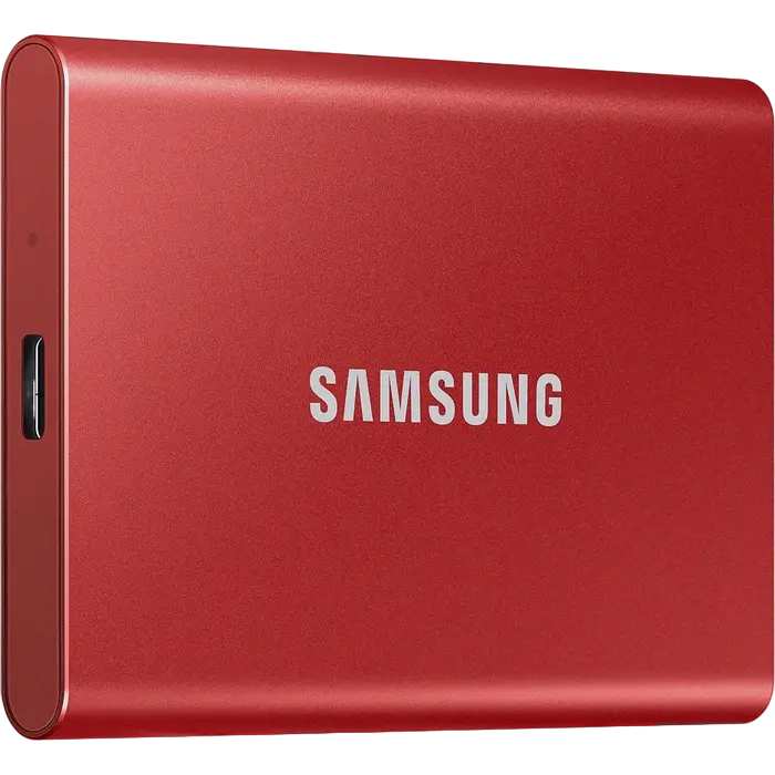 SSD portabil extern Samsung T7, 500 GB, Roșu (MU-PC500R/WW) - photo