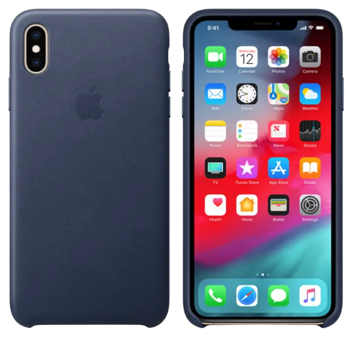 Чехол Apple iPhone XS Case, Темно-синий - photo